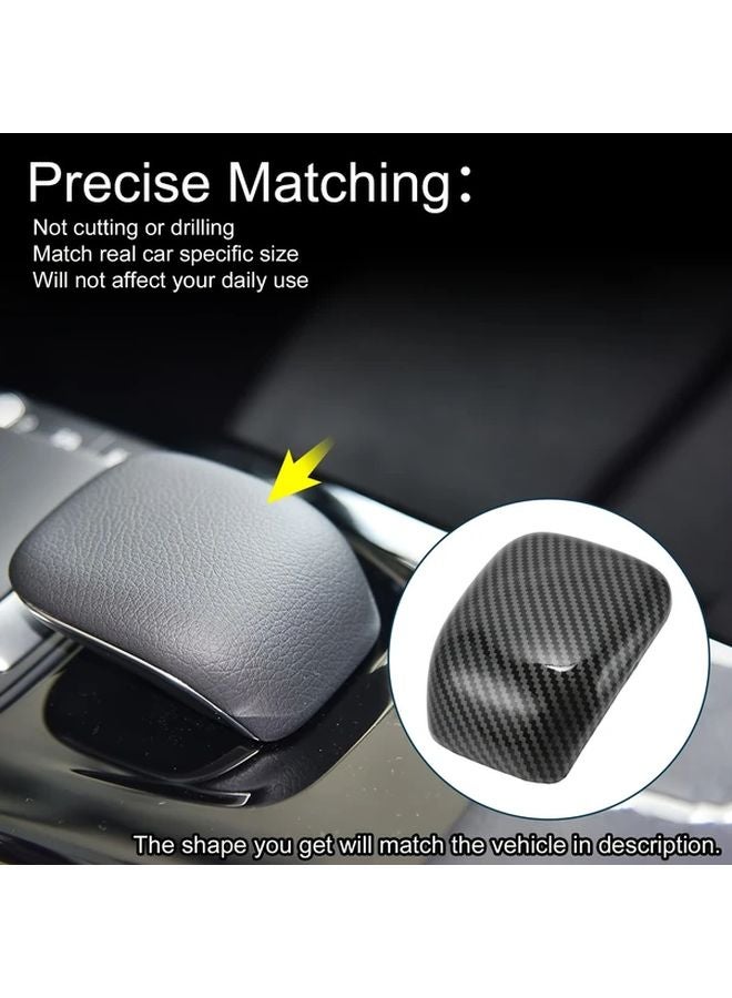 Carbon Fiber Pattern Shift Knob Cover For Mercedes A Class W177 CLA C118 2019 2022 - Image 5